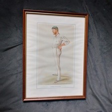 Vintage Vanity Fair G.J. Bonnor "Australian Cricket" Framed Print 14.2"
