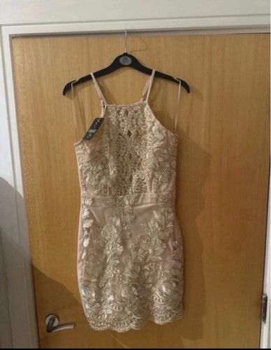 Quiz gold playsuit size - gold, 8