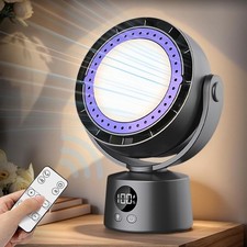 Small oscillating Table Fan, Big battery-with Hook and Digital Display E520