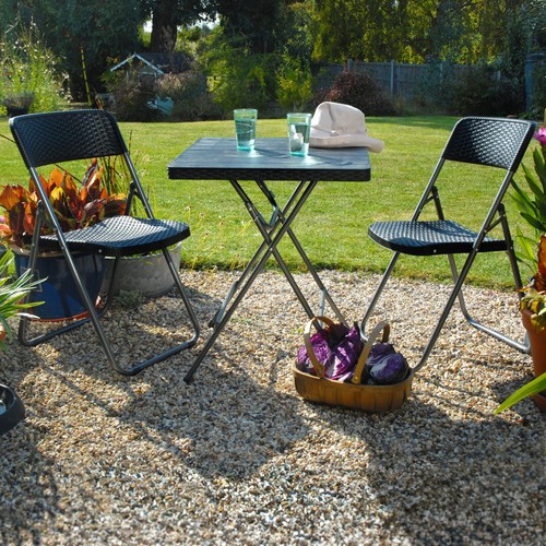 Garden gear folding bistro set - folding,