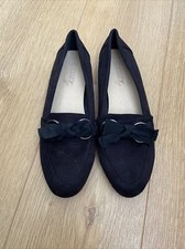 ESSEX GLAM Women black loafers flats casual shoes 7/40