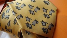 HERMES silk tie, classic