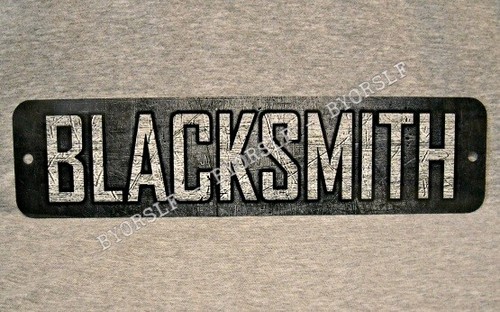 Blacksmith metal sign - blacksmith,
