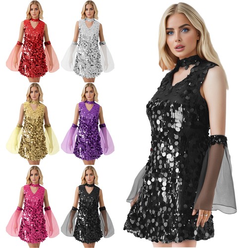 Women shiny sequin hippie - uk,