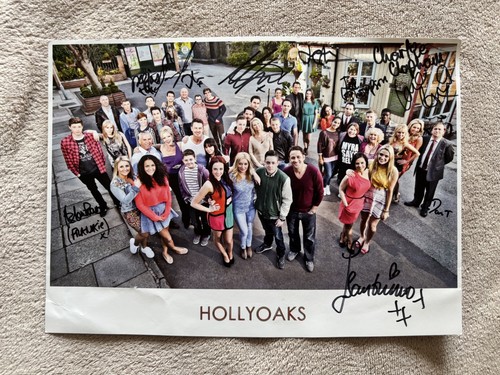 Hollyoaks hand signed cast - hand,