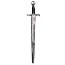 Knight Sword Medieval King Adults Fancy Dress Prop Knights Accessory Silver 70cm
