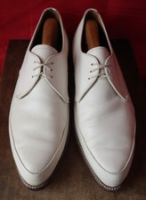 GEORGE COX VINTAGE ‘ROBOT’ 3840 APRON  FRONT DERBY WHITE MENS UK SIZE 9