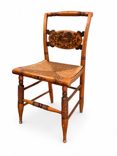 Hitchcock stenciled rush seat - hitchcock,