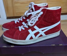 Onitsuka Tiger Asics Fabre HI NM Trainers Shoes Red/White - UK 7.5 / EU42