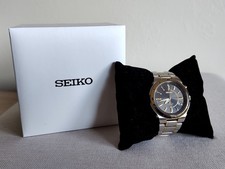 SEIKO Kinetic Gents Black Dial Two Tone Bracelet Watch - SEKSKA348P9  5M62