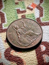 ⭐1951 Penny. George VI [1936-1952]. LOW?120,000 Mintage. Smouldering Glow. 