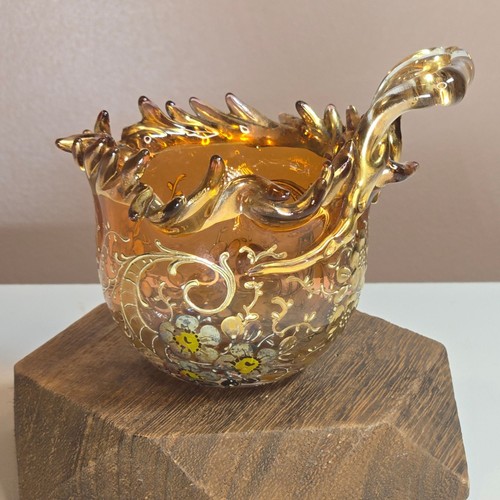 Antique moser glass dessert - moser,