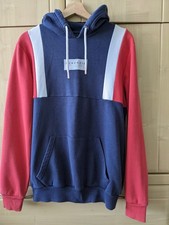 Mens McKenzie Red, Blue & White Hoodie Size M