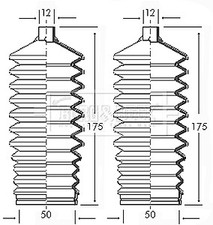 BORG & BECK Fr. Steering Rack