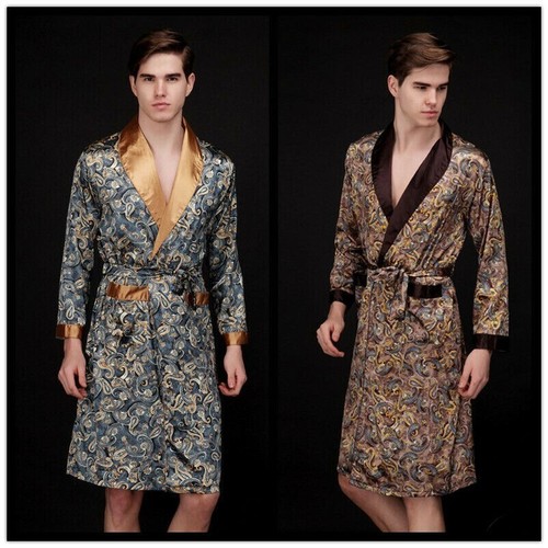 Mens kimono bathrobe pajamas - kimono,