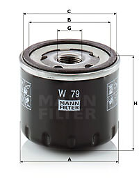 Oil filter mann - oil, 79