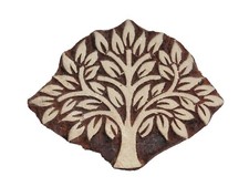 Folk Tree Wooden Stamp 7.2 x