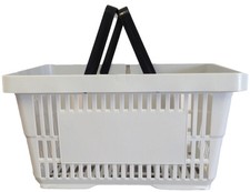 Handle grey plastic shopping - grey,