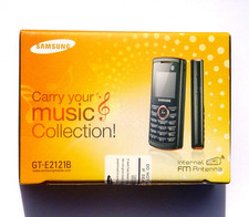 Samsung GT E2121B - Black O2 And Orange Mobile Phone