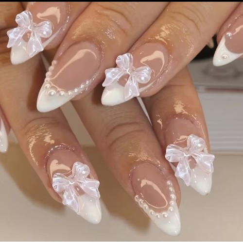 24x long almond false nails - 24x,