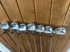 Taylormade R7 Gent Iron Set Left Hand 4/pw S Flex Steel Shafts Winn Grips Shiny