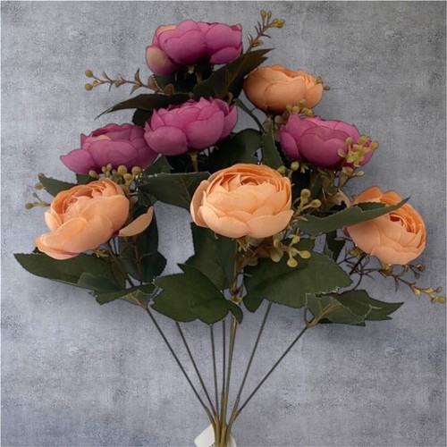 Small silk peony realistic - silk, –