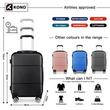 Lightweight Small 4 Wheels Cabin Hand Luggage Carry On ABS Suitcase Travel Case