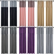 Crushed Velvet Band Curtains