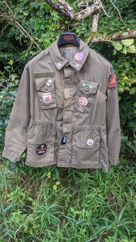 Green punk army - punk, coat