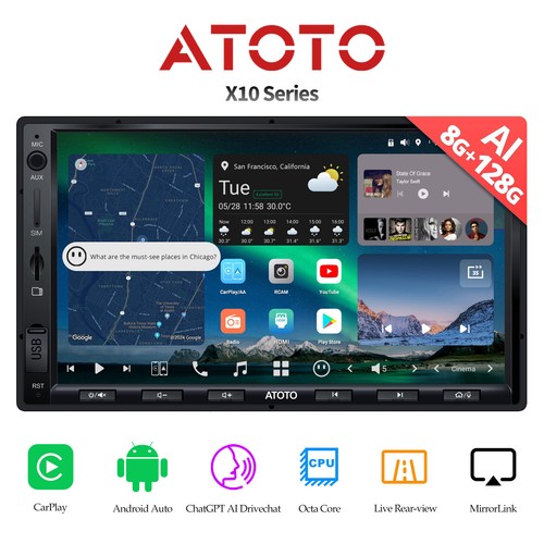 Atoto x10 2din - 2din, android