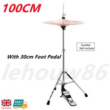 Hi-Hat Cymbal Stand With Foot Pedal Adjustable Cymbal Stand 3 legs Braced
