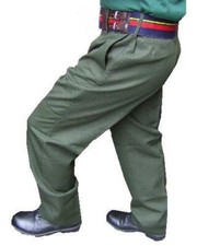 Barrack Trousers Genuine Army issue Green Barrack trousers Used