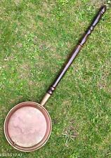 Wooden Copper Bed Warmer  With A Ding Japanese Design