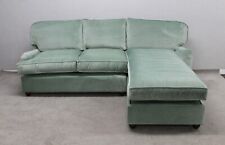 Willow & Hall Tidworth Deep Velvet Reseda Fabric RHF 4 Str Chaise Storage Sofa