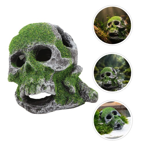 Durable skull fish tank - tank, hiding