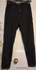Black/Grey Size 10 New Look Hallie Skinny Jeans