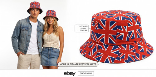 Union jack bucket hat - union, retro