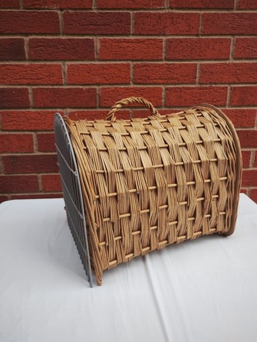 Vintage wicker cat - vintage,