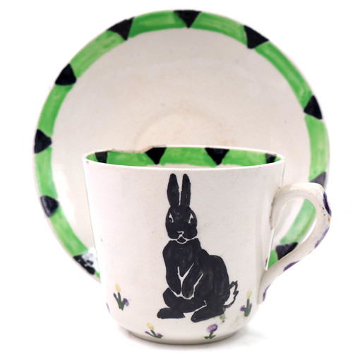 Scottish art pottery cup - art,