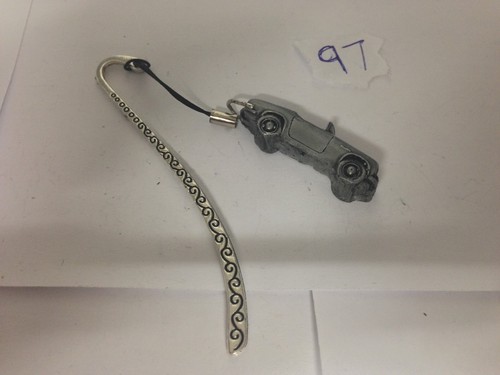 Pattern bookmark with cord
