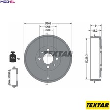 2x BRAKE DRUM 94014000 FOR