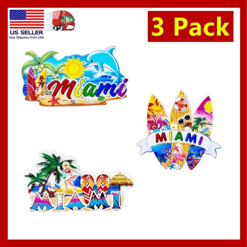 Pack miami fridge magnets - fridge,