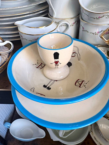 Ceramic glazed egg cup - ceramic, &