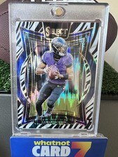 2024 Panini Select Lamar Jackson Zebra Case Hit NFL Card - Ravens
