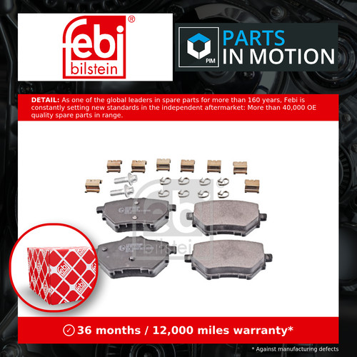 Brake pads set - fits, vauxhall