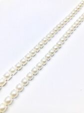 3mm SS12 Rhinestone Chain Rope Trim Diamante Silver Base Crystal Necklace Sewing