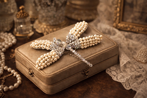 Heirloom dragonfly brooch - heirloom,