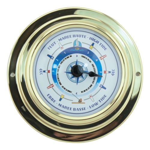 Tide clock with design dial
