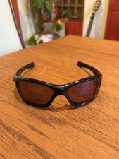 New OAKLEY PITBULL Polished Black / Shallow Blue POLARIZED Fishing 9127-10 RARE!