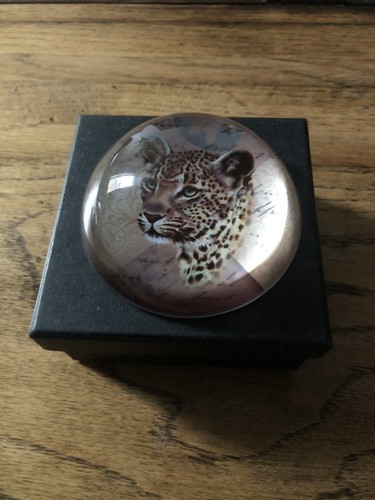 Vintage glass leopard - vintage,
